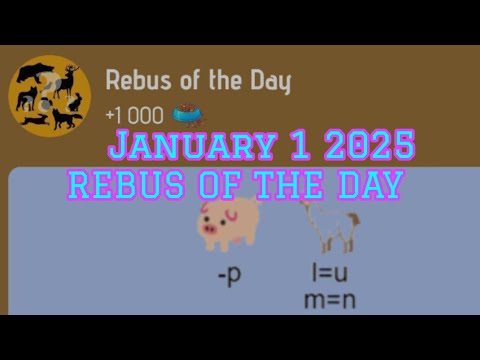 REBUS OF THE DAY 1JANUARY #rebusoftheday #riddkeofthedays #rebus #zooclaims#nodepayairdrop #rebus