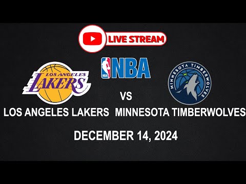 NBA LIVE! LAKERS vs TIMBERWOLVES | NBA REGULAR SEASON | December 14, 2024 | NBA2K24 Simulation Only