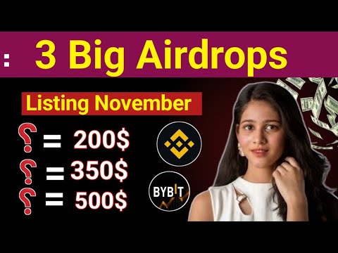 Top 3 Telegram Airdrops | Launching November 🤑 Best Telegram Bot Today