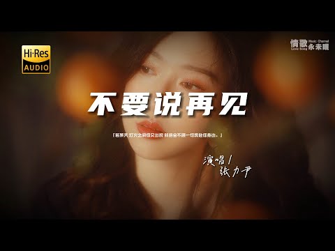 张力尹 - 不要说再见♫『动态歌词 | 高音质 | pinyin Lyrics | 每日歌单推荐』