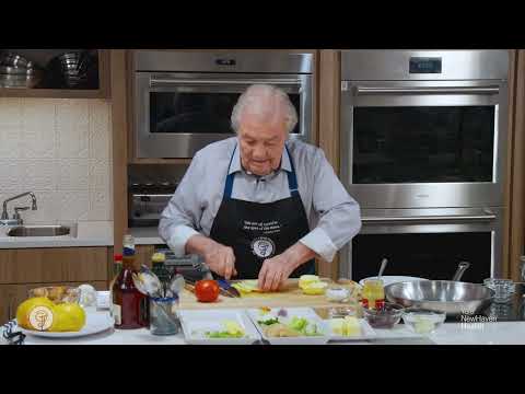 Chef Jacques Pépin in Yale New Haven Health Teaching Kitchen - All videos