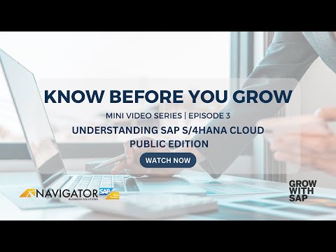 Understanding SAP S/4HANA Cloud, Public Edition