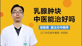 乳腺肿块中医能治好吗 有来医生