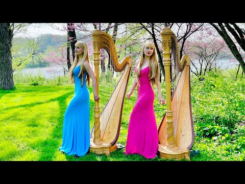 Morning Mood (Grieg) - Harp Twins, Camille and Kennerly