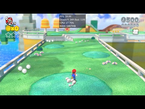 Super Mario 3D World Android WiiU Cemu 60FPS Gameplay Xiaomi 11T Pro 12RAM Snapdragon 888