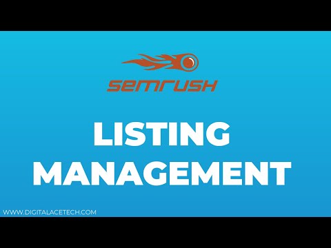 SEMrush - Listing Management