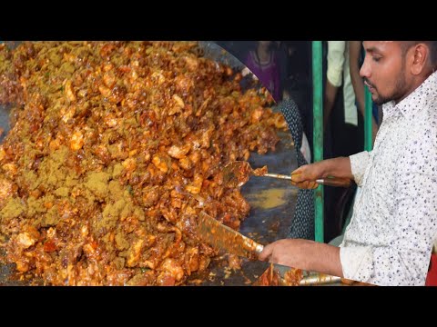 Bangladeshi Famous Chicken Masala With Luchi | Bangladeshi Street Food