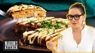 The pancakes I could eat every night of the week! | Easy Sweet Potato Okonomiyaki - Marion's Kitchen