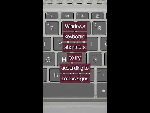 Windows keyboard shortcuts by zodiac sign