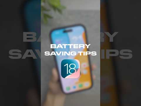 iOS 18 Battery Saving Tips for iPhone 🔋📲