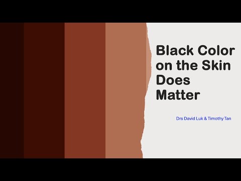 Black colour on skin does matter - by Dr. David Luk & Dr. Timothy Tan