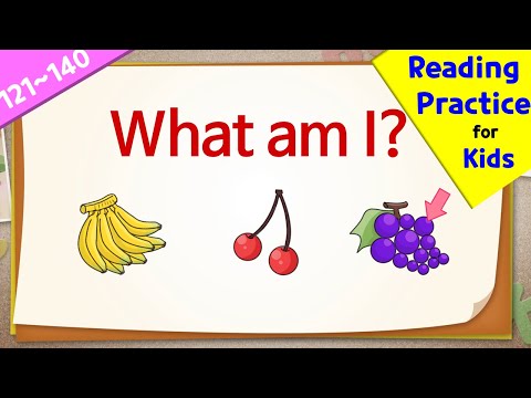 Easy Reading Practice for kids | What Am I Quiz (121-140)