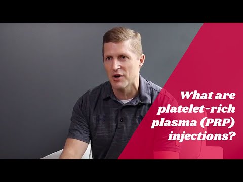 What are platelet-rich plasma (PRP) injections?