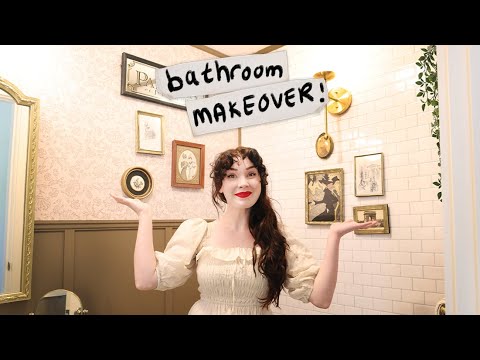 Giving My Tiny Bathroom an old-timey ✨Makeover✨