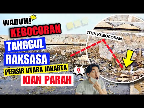 🌊🌊 WAH KEBOCORAN PARAH DI TANGGUL RAKSASA‼️AIR LAUT SEDANG NAIK DAN BANYAK KEBOCORAN PARAH TERJADI 😱