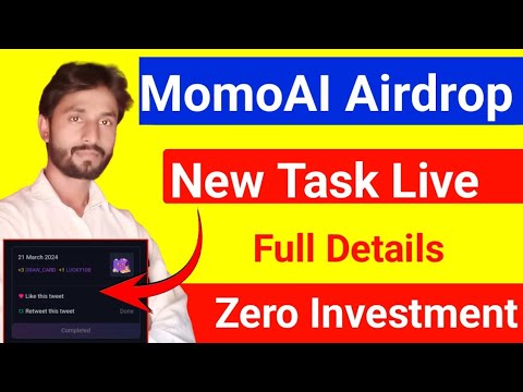 MomoAI Airdrop Update Live New Task Complete Step By Step || MomoAI free airdrop big update new task