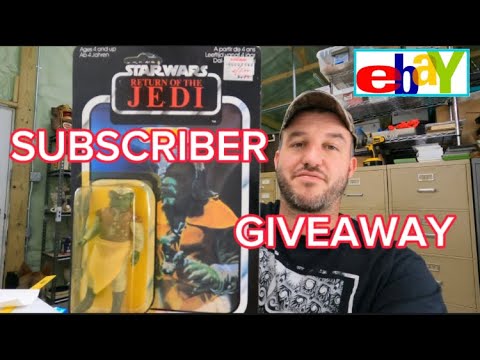 ***1000 Sub GIVEAWAY***   Vintage 1983 Star Wars Figure NEW Carded + Some EBay Orders to Ship.