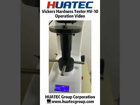 HUATEC Vickers Hardness Tester HV 10 Operation Video