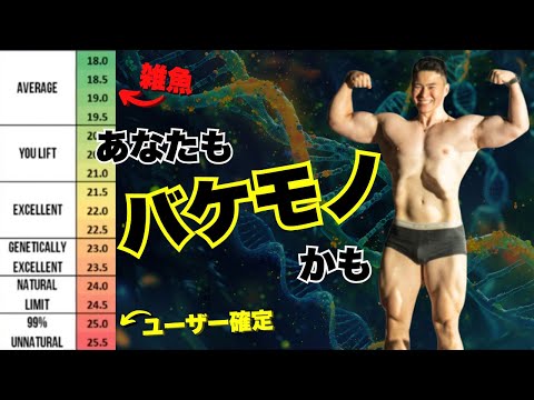 これを見れば貴方がどれくらい筋肉をつけれるか分かります。