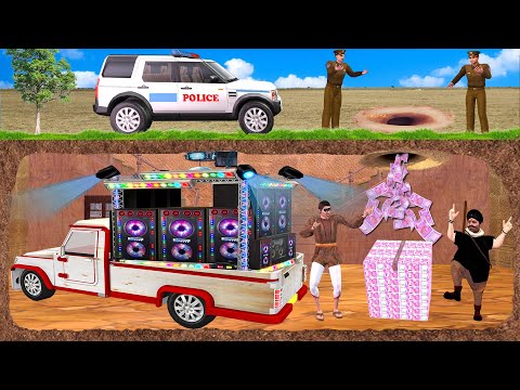 Underground DJ Thief Funny Comedy Video Hindi Kahaniya Hindi Moral Stories Underground Thief Police