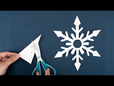 Easy Snowflake #90 | How to make Snowflakes out of paper | Winter Craft