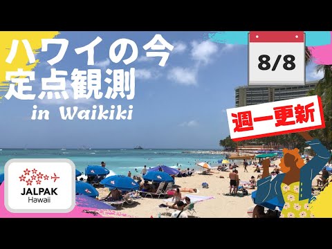 【ハワイの今】ワイキキ定点観測  2023年8月8日