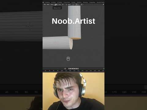 Noob vs Pro artist: 90 degree pipe connection #blendertutorial #blender #blendercommunity #blender3d