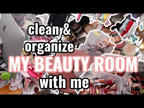 Clean My Beauty Room With Me Organizing Makeup & A Look At My New Beauty Room Cleaning Motivation