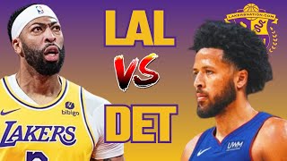 Lakers vs Pistons LIVE Play By Play And Reaction!