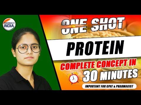 Proteins | One Shot | Complete Concept in 30 Minutes #gpatexam #pharmacist #druginspector