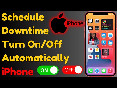 How To Turn Off/On iPhone Automatically At a Specific Time | Schedule Downtime to Turn On and Off