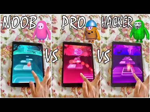 Tiles Hop - NOOB vs PRO vs HACKER - BEST PLAYER (2021)😱!!!