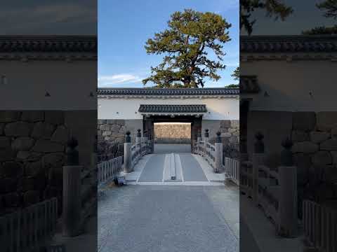 Odawara castle’s gates in Winter