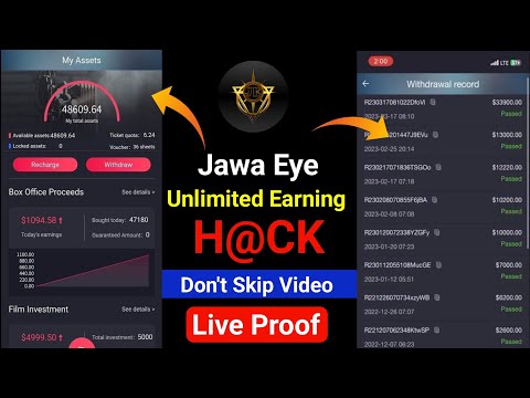 Jawa Eye Earning App H@@CK Unlimited earning | jawa eye earning app | jawa eye real or fake