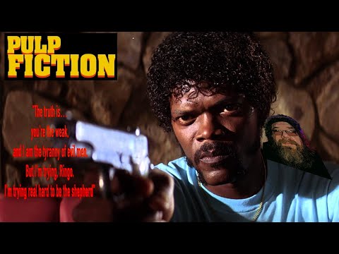 "Pulp Fiction" two guys doing some gangster shit. With a ton of stories branched out to weird shit.