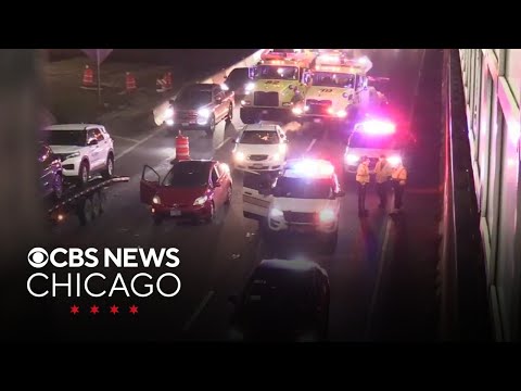 2 hurt including pedestrian on Kennedy Expressway, state police say