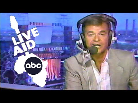 Dick Clark opens ABC Live Aid coverage 1985