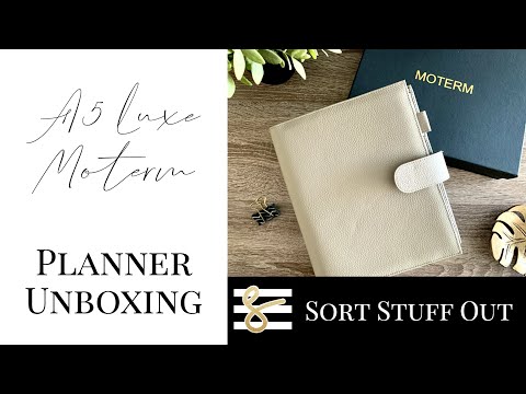 A5 Grey Luxe Moterm Unboxing - Brand Review - Colour Comparison - Planner Inspo - Minimal Planning