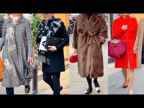 MILAN WINTER STYLE 🇮🇹STREET SLOW FASHION 2024 ELEGANT ITALIANS #britishvogue #voguegermany