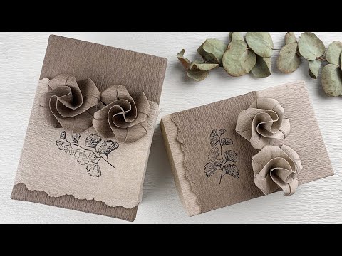 Gift Wrapping | Gift Packing Ideas + Origami Rose Flower 3.0 (물포장)