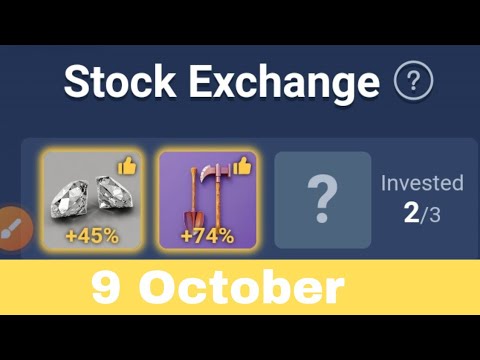 Stock investment xempire today 9 October |  Xempire investment of the day  |Musk empire investment