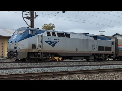 Amtrak's 43 Pennsylvanian Flying Through Leaman Place - Railfanning - Paradise, PA (9/26/24)