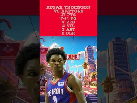 Ausar Thompson Sick Dunk and Stat line Lights Up #vegas in ​@NBA Summer League