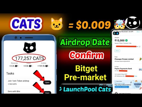 Cats Airdrop date out 😱 || Cats listing dates Out || Cats price value || Cats withdrawal 💴$ Airdrop