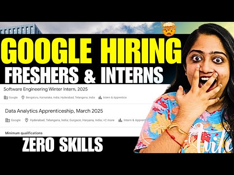 Huge Google Opportunity🔴Zero Skills🤯2024 Internships & Data Science Apprenticeship Announced🤯🔥