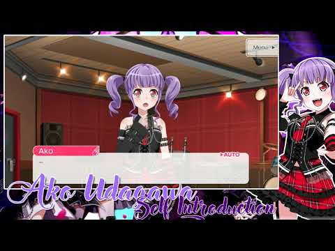 【ENGLISH】 Roselia // Ako Udagawa Self Introduction