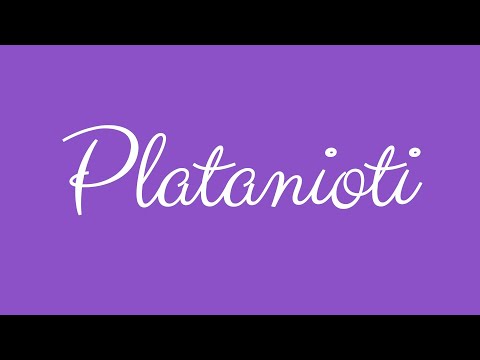 ✎ Platanioti ✎ English Cursive Handwriting Tutorial