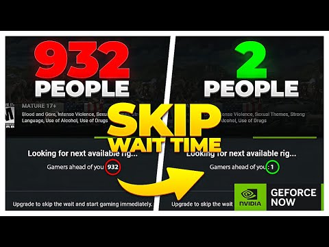 HOW TO SKIP GEFORCE NOW WAIT TIME FOR FREE! (2024)