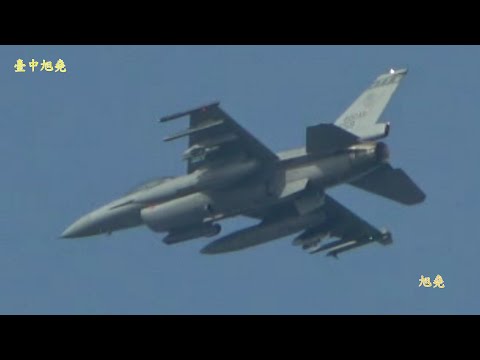 水溪靶場F-16V 2號機掛載Sniper ATP狙擊莢艙精準機砲射擊&投彈.