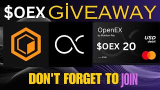 Join Openex coin Giveaway #openex #oexprice #oexcoinupdate #oexcoin @Mycryptoinvest #OEXxlisting